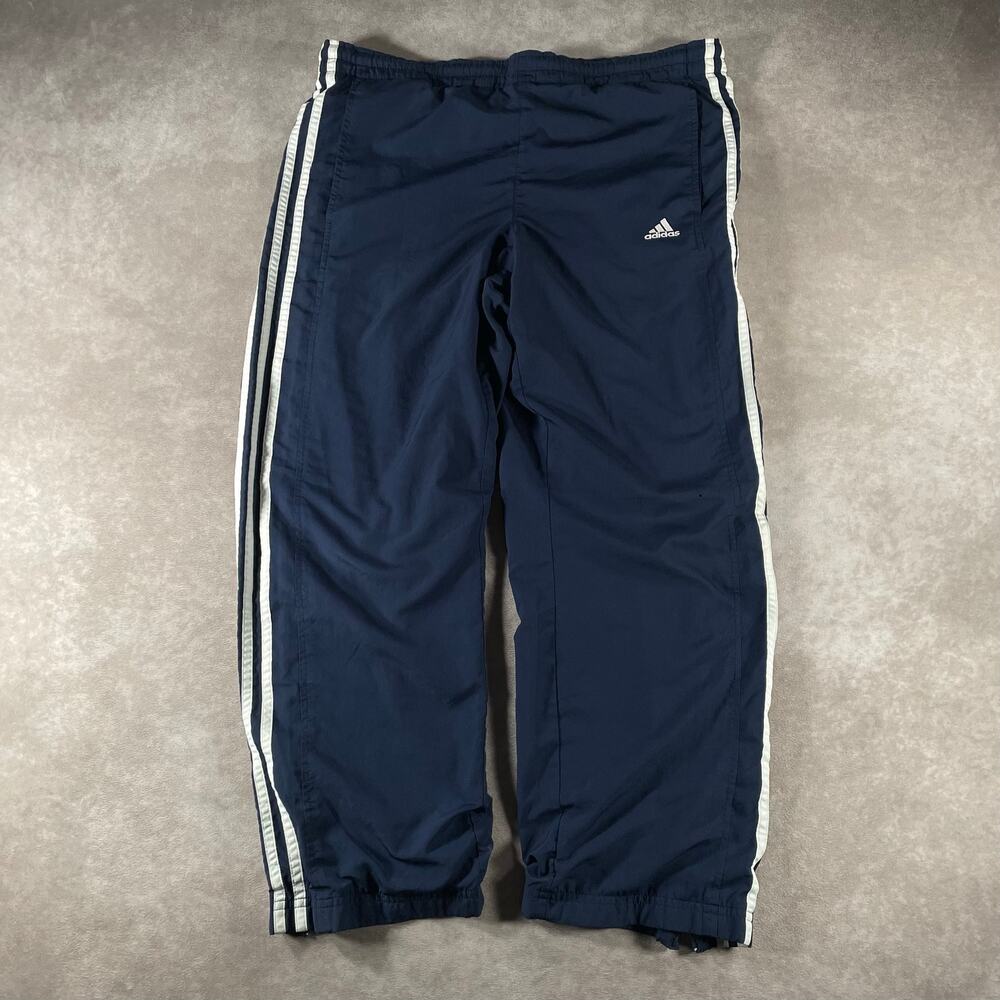 Vintage Adidas Women’s Embroidered Blue Track Pants Large - Picture 1 of 9